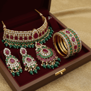 temple jewellery bridal collection – antique finish